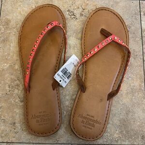 A&F Jeweled Thong Sandals